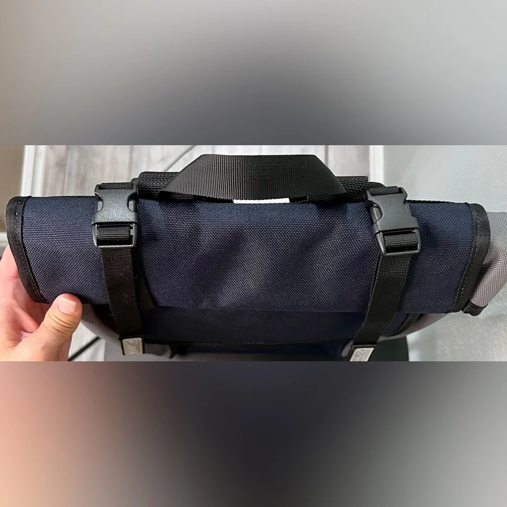 NEW Timbuk2 Custom Prospect Roll Top Laptop Work Backpack Black Gray Blue School